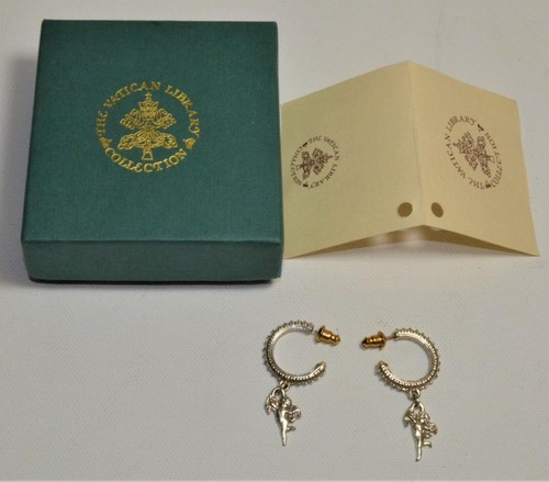 Vintage Estampé 925 Argent Sterling Pendantes Perles Percé Boucles D