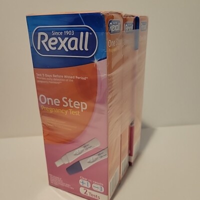 Rexall One Step Pregnancy Test EXP 10/2025 2 Tests Per Box 3 Boxes