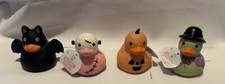 2024 Target Bullseye Rubber Ducks Bath Toy Halloween Complete Set Of 4 New