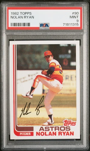 Nolan Ryan 1982 Topps Graded: 9