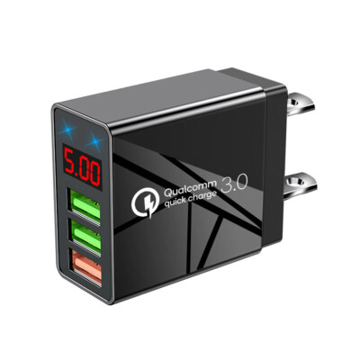 3-Ports Fast Wall Charger Charging Block Phone USB Cube For iPhone iPad Samsung