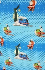 Gullane 2008 Thomas the Train  Friends Twin Size Flat Sheet 66"x96" Good Fabric