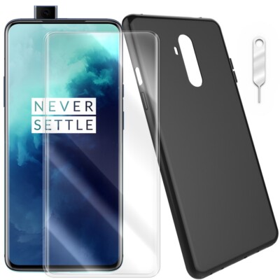 High-Sensitivity Screen Protector Heavy-Duty Soft Slim TPU Case f OnePlus 7 Pro