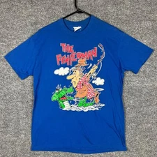 Vintage TNL Men's L "The Fisherman"  Short Sleeves T-Shirt Cartoon