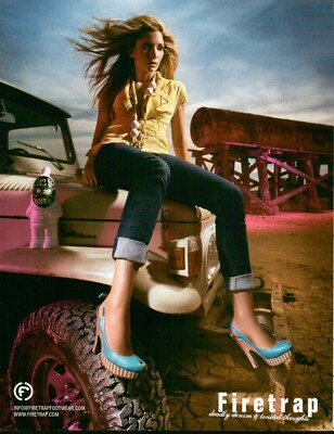 FIRETRAP Footwear Magazine Print Ad Advert  long legs high heels shoes 2007