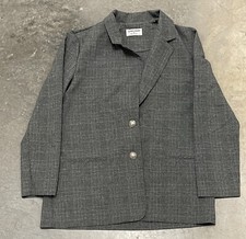 Women  s VTG Alfred Dunner Made in USA Plaid Buttons Blazer Adult Size 8
