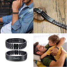 Personalized Bangle Customized Custom Name Bracelet for Men Boy Jewelry Gift