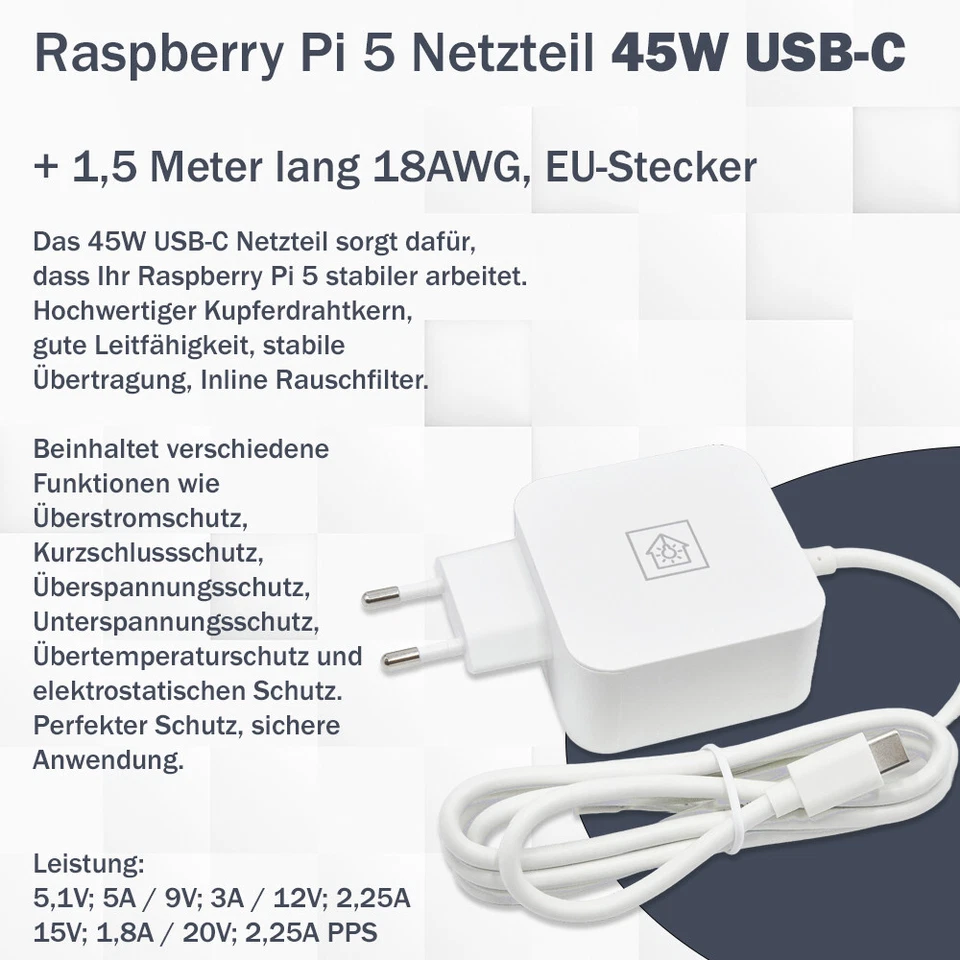 Raspberry Pi 5 8GB Starter-Kit | Netzteil 45W | Gehäuse | 128GB Edition | HDMI - Bild 4 von 4