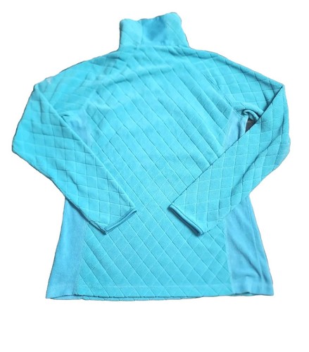 NWT Columbia Glacial Fleece 3 Print Half Zip Blue Size Large - Picture 2 of 5