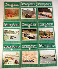 9 x MOTOR SPORT MAGAZINE 1964 MAR-MAY & JULY-DEC VOL. XL No. 3-5, 7-12