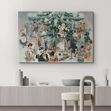 Christmas Wall Art Canvas Print Festival Decor - Holiday Gifts