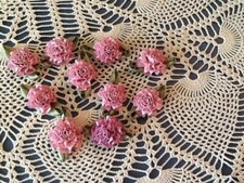 Ribbon Rose Flower Wedding DIY Craft Applique Scrapbook 144 pcs - Mauve  R-1