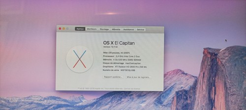 Apple IMac 20" (mid 2007) Intel Core 2 Duo - 2.4 Ghz - Ram 2 Go - SATA 250 Go - Bild 5 von 5