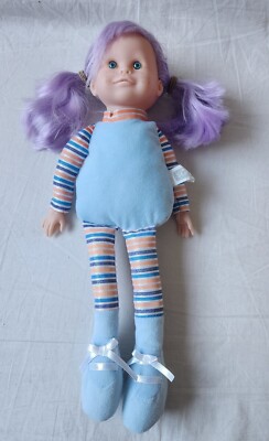 Startoy weiche Puppe lila Haare 15 Zoll Sommersprossen (ähnelt Corolle), seltene Puppe