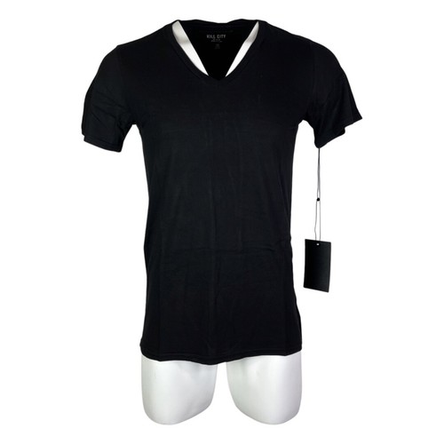 KILL CITY LIP SERVICE V NECK ROCKABILLY GOTHIC BLACK T SHIRT GOTH ROCKER TATTOO - Picture 5 of 6