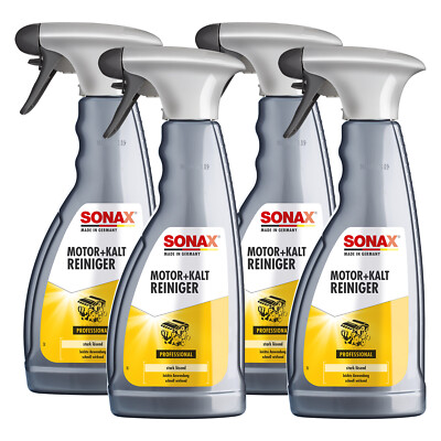 Professional Motor + KaltReiniger Motor Kalt Reinigung Fettlöser SONAX 4x 500 ml