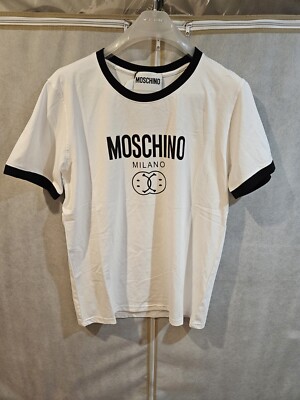 【関税込み】Moschino ホワイト Double Smiley Tシャツ MOSCHINO White Double Smiley T-Shirt | eBay