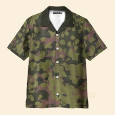 Waffen SS Type II M42 Oakleaf A Smock Dark Variant Hawaiian Shirt