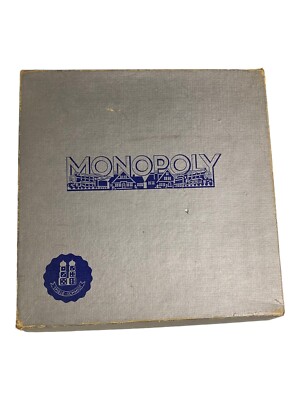Monopoly Silver Edition Edition 1961 Games Schmidt Wooden Version