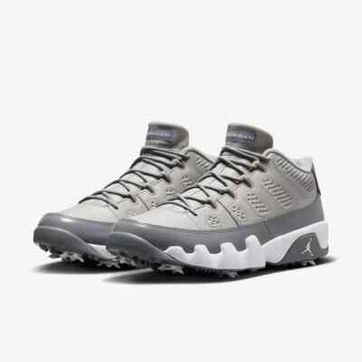 Nike Air Jordan IX 9 Golf Retro Low Medium Cool Grey White  display picture 2