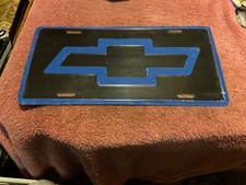 Novelty Front License Plate Chevrolet Bow Tie Metal New In Wrapper