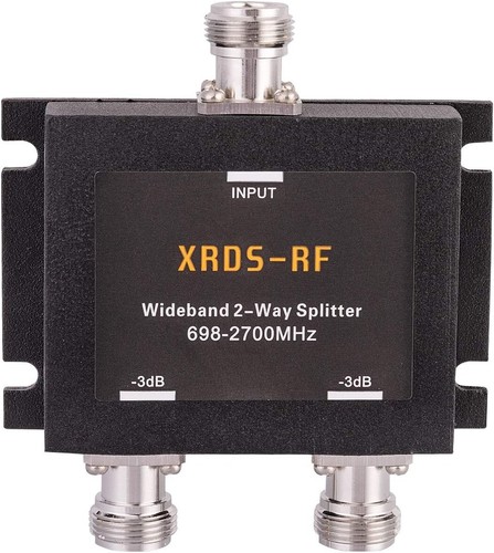 Séparateur femelle argent et noir type N - 2 voies 50 ohms pour systèmes cellulaires 4G - Photo 3 sur 8