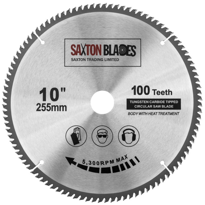 Saxton TCT Circular Saw Blade 255mm x 30B x 100T