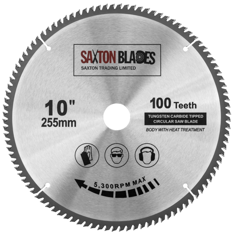 Saxton TCT Circular Saw Blade 255mm x 30B x 100T