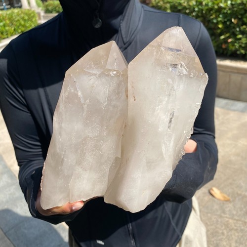 8LB Natural white crystal cluster point mineral specimen Chakras Healing - Picture 2 of 13