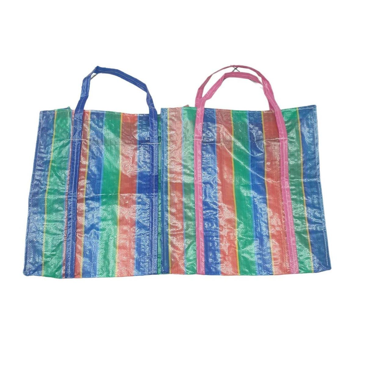 2 Pcs Rainbow pattern plastic bag medium size 18.5 inches