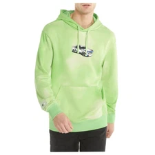 PUMA Bmw Mms Statement Graphic TieDye Pullover Hoodie Mens Green Casual Outerwea