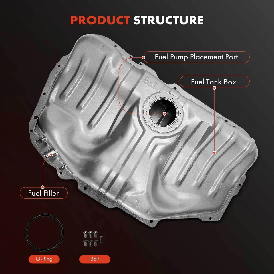 13.2 Gallons Fuel Gas Tank w/ O-Ring for Nissan Sentra 95-97 200SX 172020M000 - Image 2 of 4