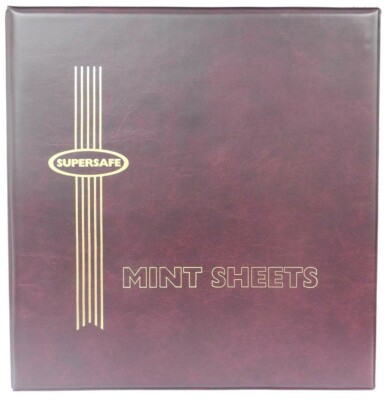 Mint Sheet Binder 3 D Rings Stamps Binder Will Hold 100 Pages By Supersafe Red