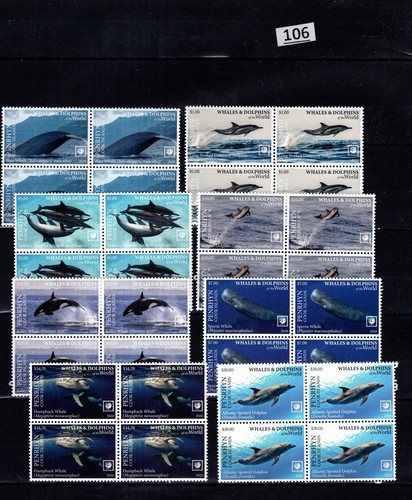 OM 4X PENRHYN 2020 - MNH - VITA MARINA - BALENE - DELFINI