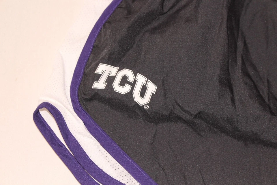 NIKE Womens 3" Tempo Texas Christian TCU Team Running Shorts Black/White Sz XS - Image 2 of 3