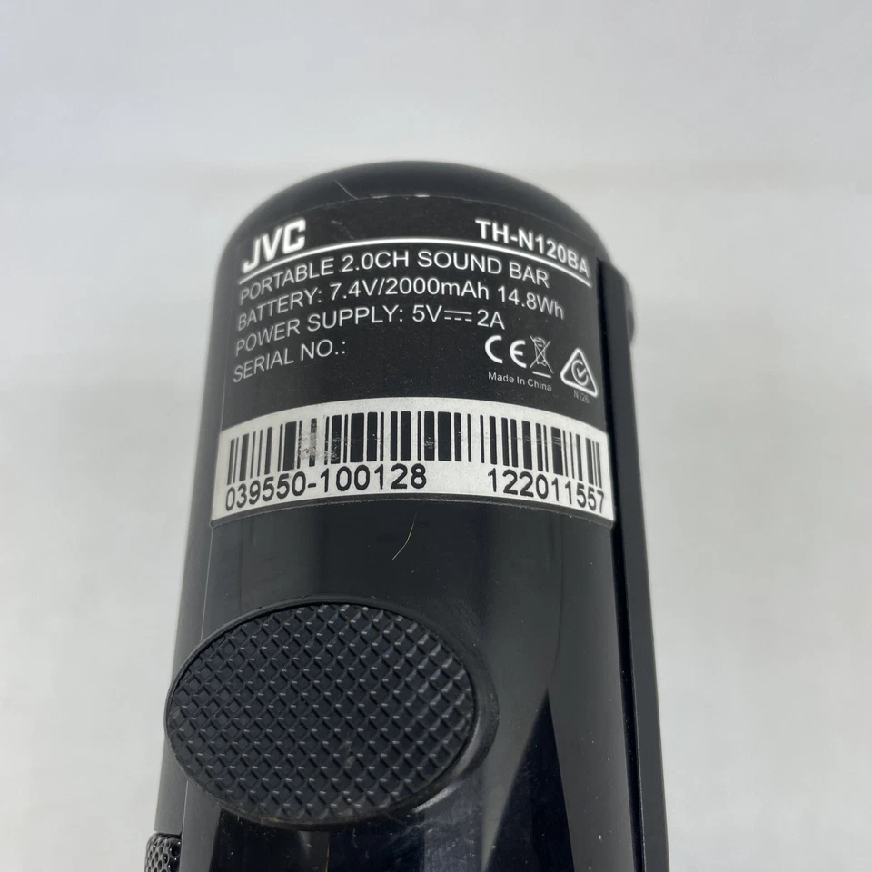 JVC Portable 2.0CH Sound Bar Rechargeable TH-N120BA Tested And Working - Image 4 of 4