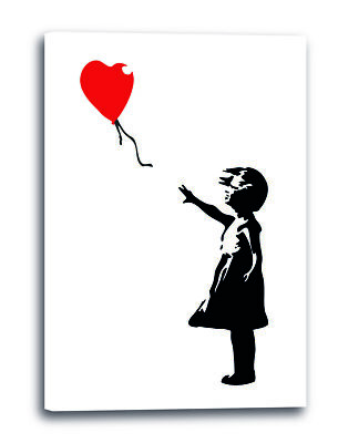 Wandbild Banksy Balloon Girl Mädchen mit Luftballon Street Art