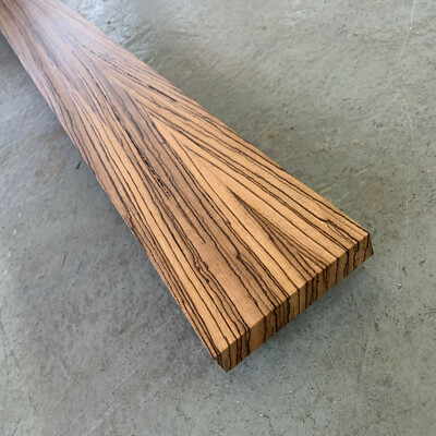Banc De Fenêtre Zebrano – Bois Massif – 140x14x3 Cm – Neuf – Allemagne