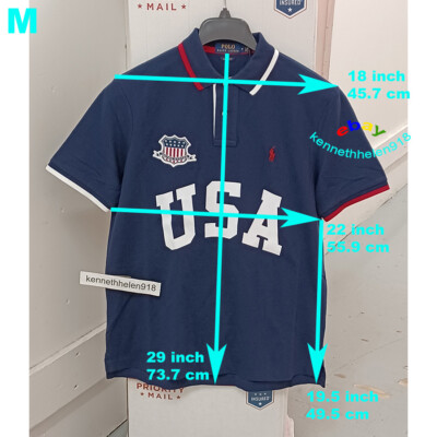 POLO RALPH LAUREN CLASSIC FIT USA MESH POLO SHIRT NAVY BLUE MENS