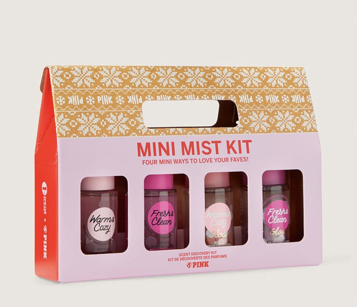 Set Victoria's Secret Pink Mini Mist Kit Gift Set of 4 Body