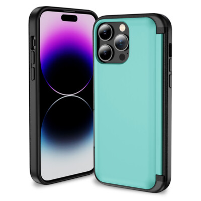 For iPhone 15 Pro Max 14 13 12 Pro Shockproof Card Slot Wallet Holder Phone Case