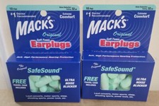 Mack's Safe Sound Soft Foam Earplugs 20 Pairs