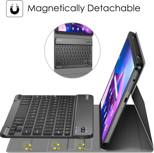 Keyboard Case for Lenovo Tab M10 (3rd Gen) 10.1" (2022) Lightweight Stand Cover - Picture 4 of 9