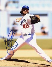 MIKE BOLSINGER LOS ANGELES DODGERS SIGNED 8X10 PHOTO W/COA