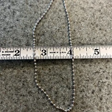 24" Silver Steel Ball Chain Necklace Great 4 Military. Dog Tags Id New