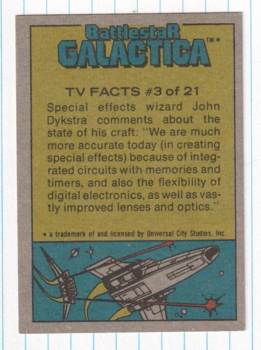 1978 Topps Battlestar GALACTICA completa il tuo set carte non sportive #1 - a scelta U - Foto 378 di 398
