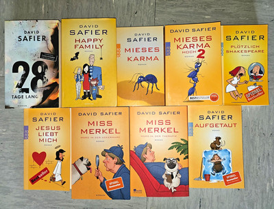 David Safier Bücherpaket: 28 Tage lang, Happy Family, Mieses Karma 1+2