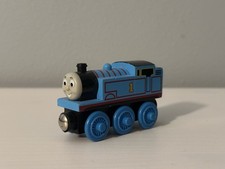 Thomas the Tank Engine - Thomas Friend 2003 Wooden Railway Rare Blue Train VTG