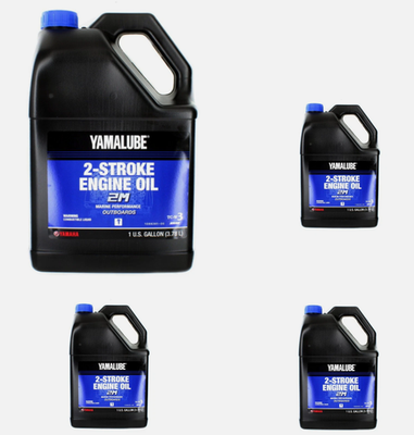 #ad Yamaha OEM Yamalube 2M Marine 2 Stroke Engine Oil 4 Gallons LUB 2STRK M1 04 $127.94