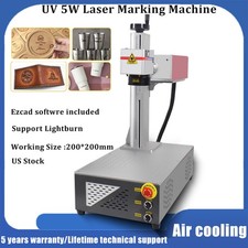 US CRS 5W Fiber Laser Marking Engraver Machine Air Cooling Support lightburn